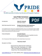 DHS Pride - June Pride Ceremony Flier