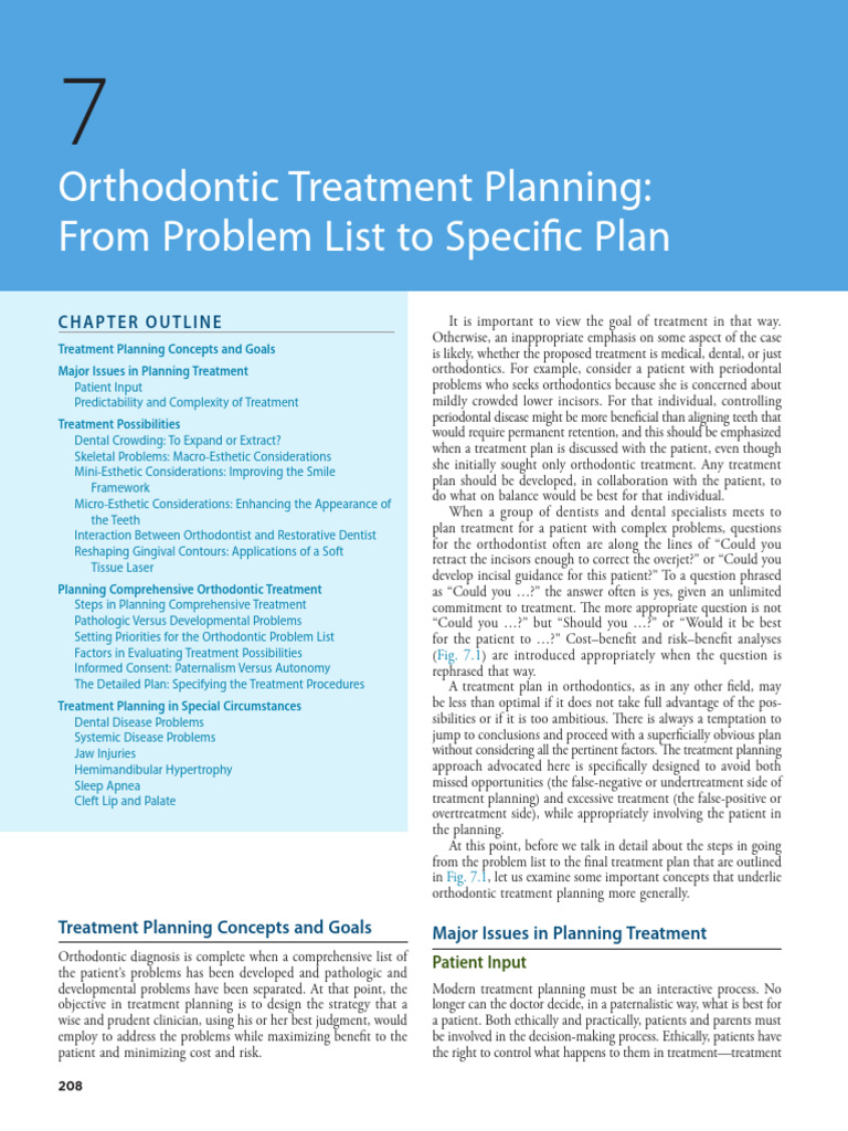 Orthodontic Treatment Planning Insights | PDF | Orthodontics ...