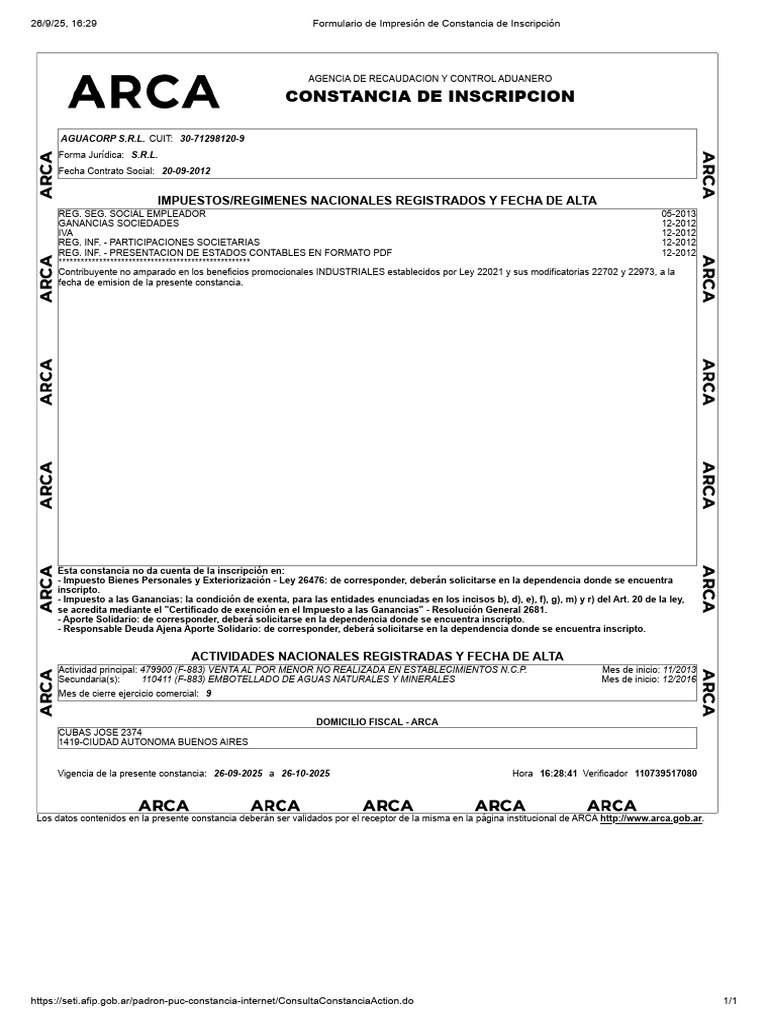 AFIP - Administración Federal de Ingresos Públicos | PDF