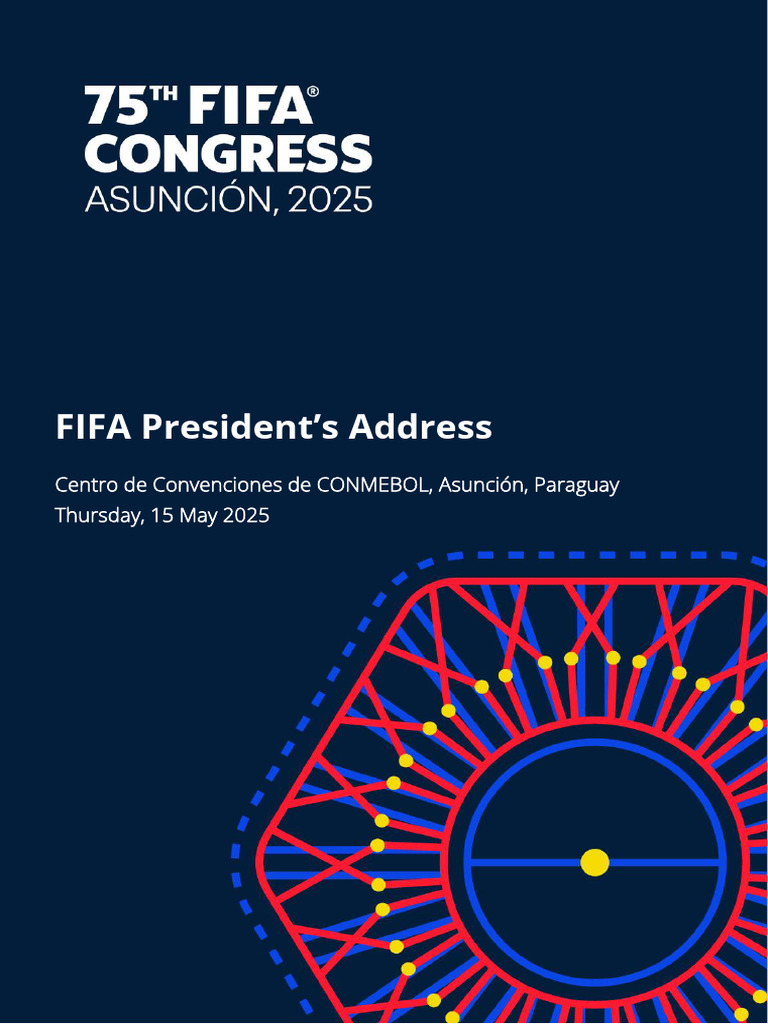 FIFA President's Address in Paraguay | PDF | Fifa World Cup ...