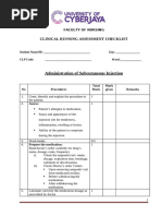 APhA Injection Technique Assessment Form | PDF | Injection (Medicine ...