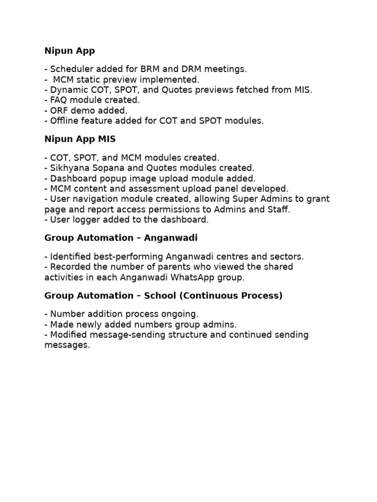 September Updates | PDF