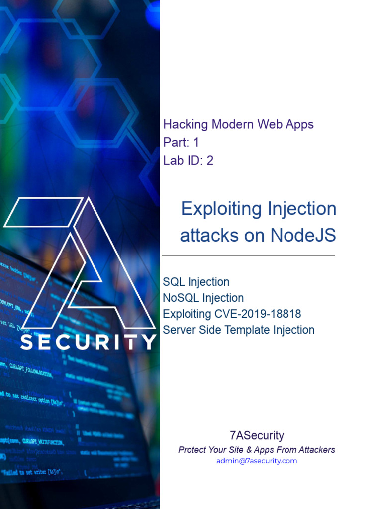 Exploiting Injection Attacks in NodeJS | PDF | Computer Programming ...