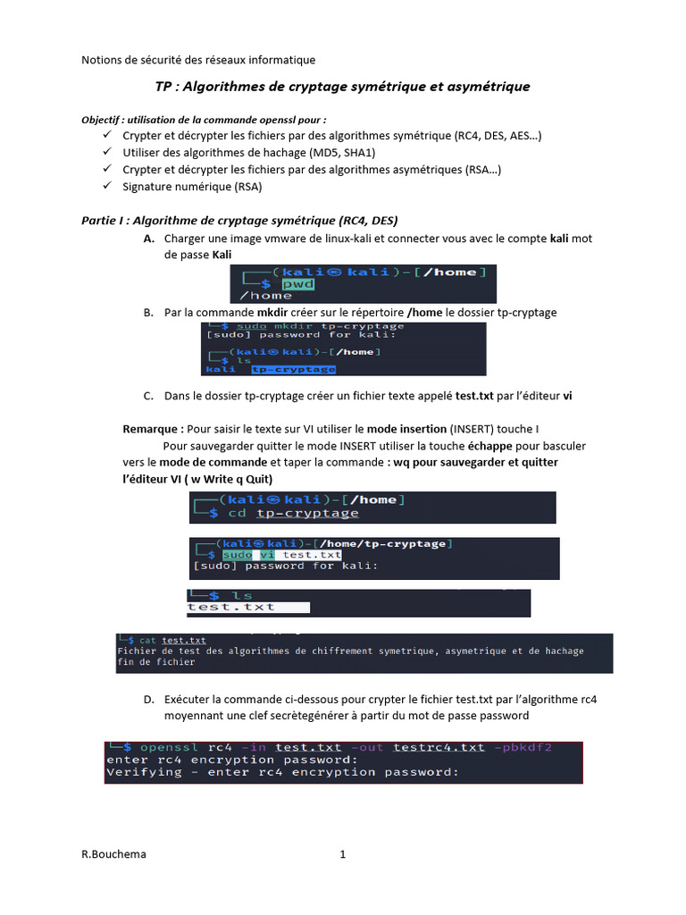 Sécurité des réseaux : Cryptage et Hachage | PDF | Cryptanalyse ...
