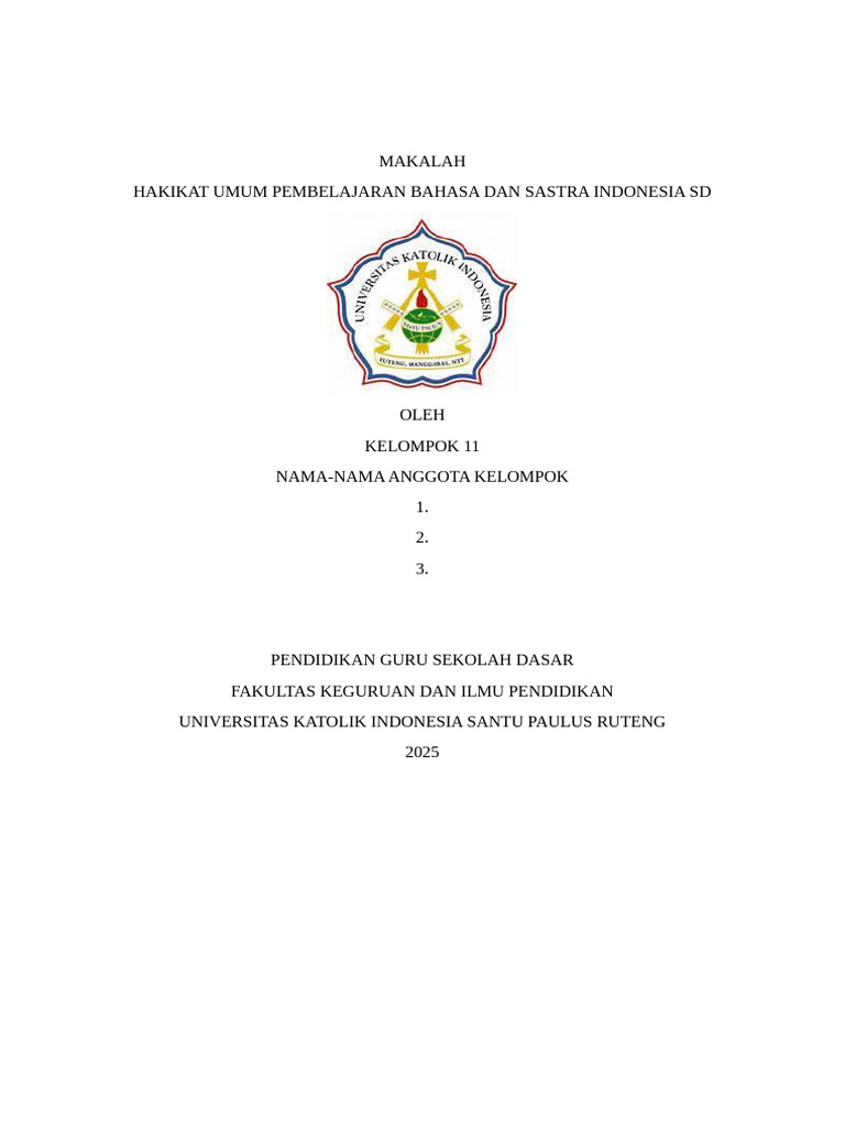 Pembelajaran Bahasa dan Sastra SD | PDF