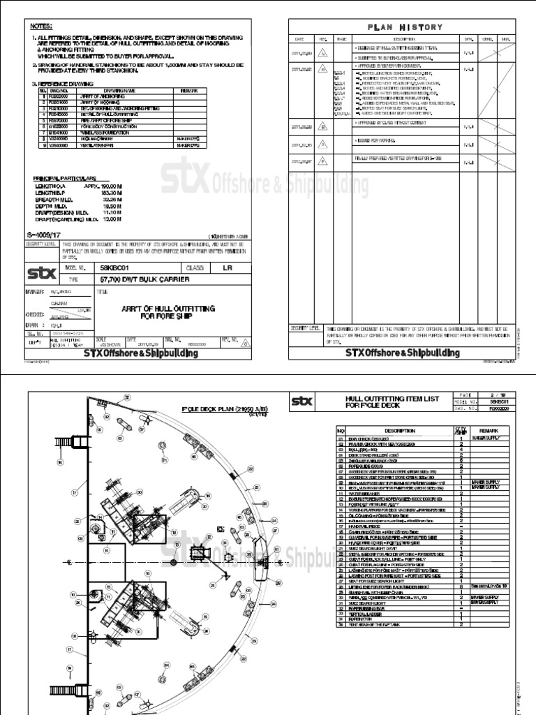 Hf3-Arr't of Hull Outfitting For Fore Ship | PDF