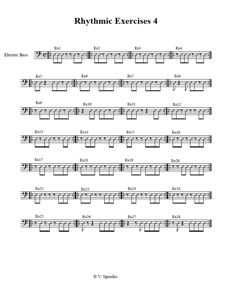 Rhythmic Exercises 4 | PDF