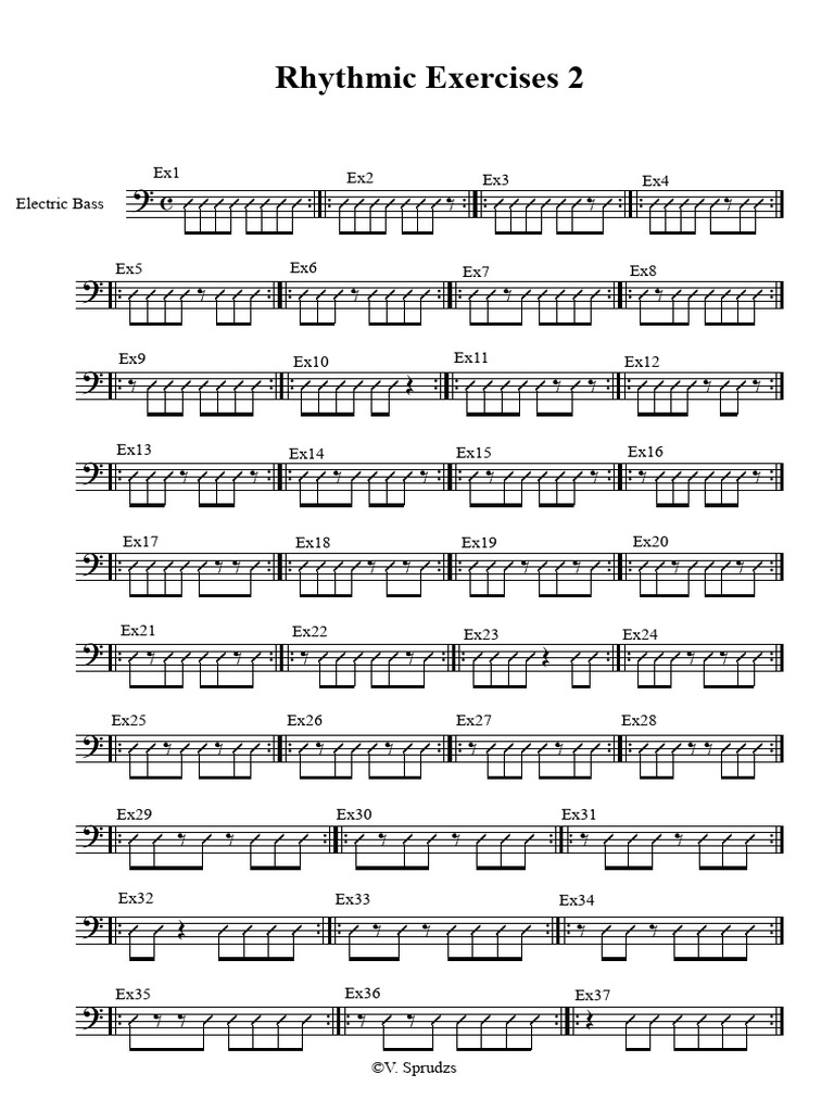 Rhythmic Exercises 2 | PDF