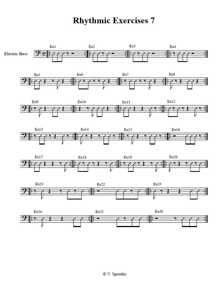 Rhythmic Exercises 7 | PDF