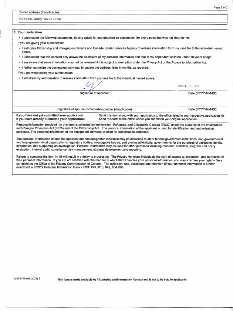 IMM - Signed | PDF
