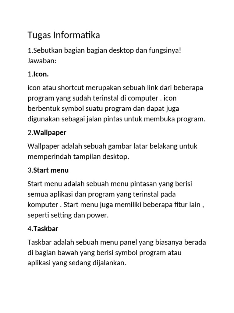 Tugas Informatika Chairunnisa 7 SKS | PDF