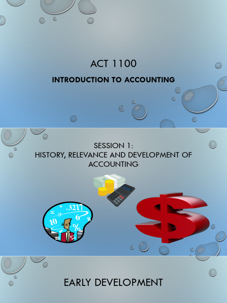 History and Concepts of Accounting | PDF | Debits And Credits | Expense