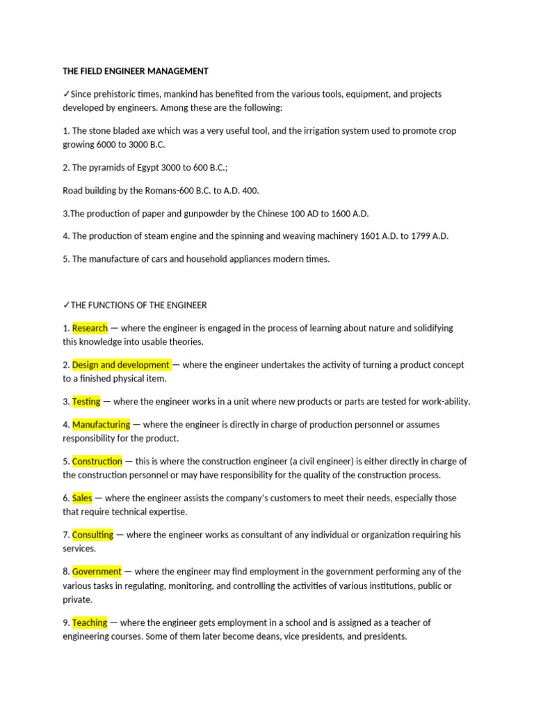 Engineer Management and Decision-Making Guide | PDF | Communication ...