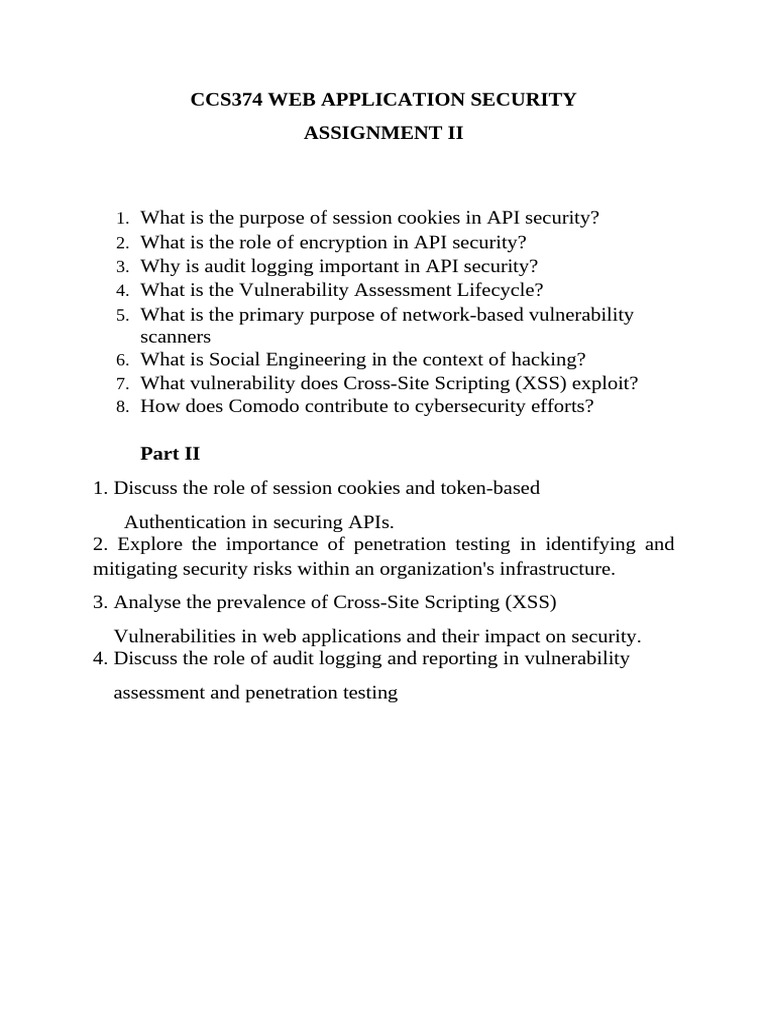 Ccs374 Web Application Security Assignment 2 | PDF