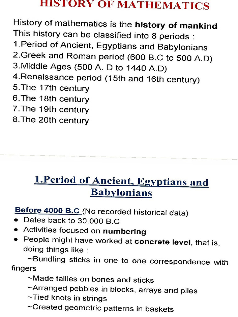 History of Mathematics | PDF