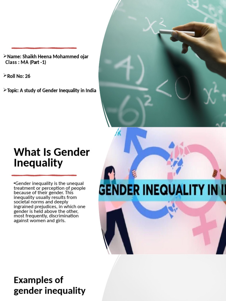 Gender Inequality in India: A Study | PDF | Gender Studies | Gender ...
