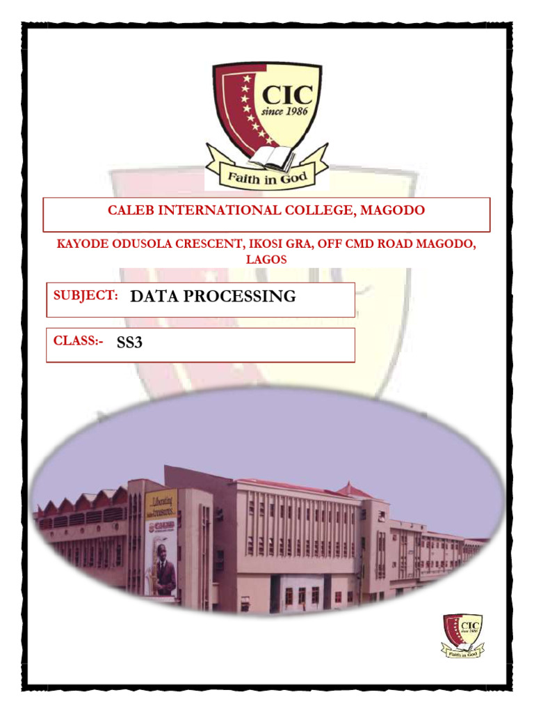 Data Processing SS3 Exam Preparation Guide | PDF | Database Index ...