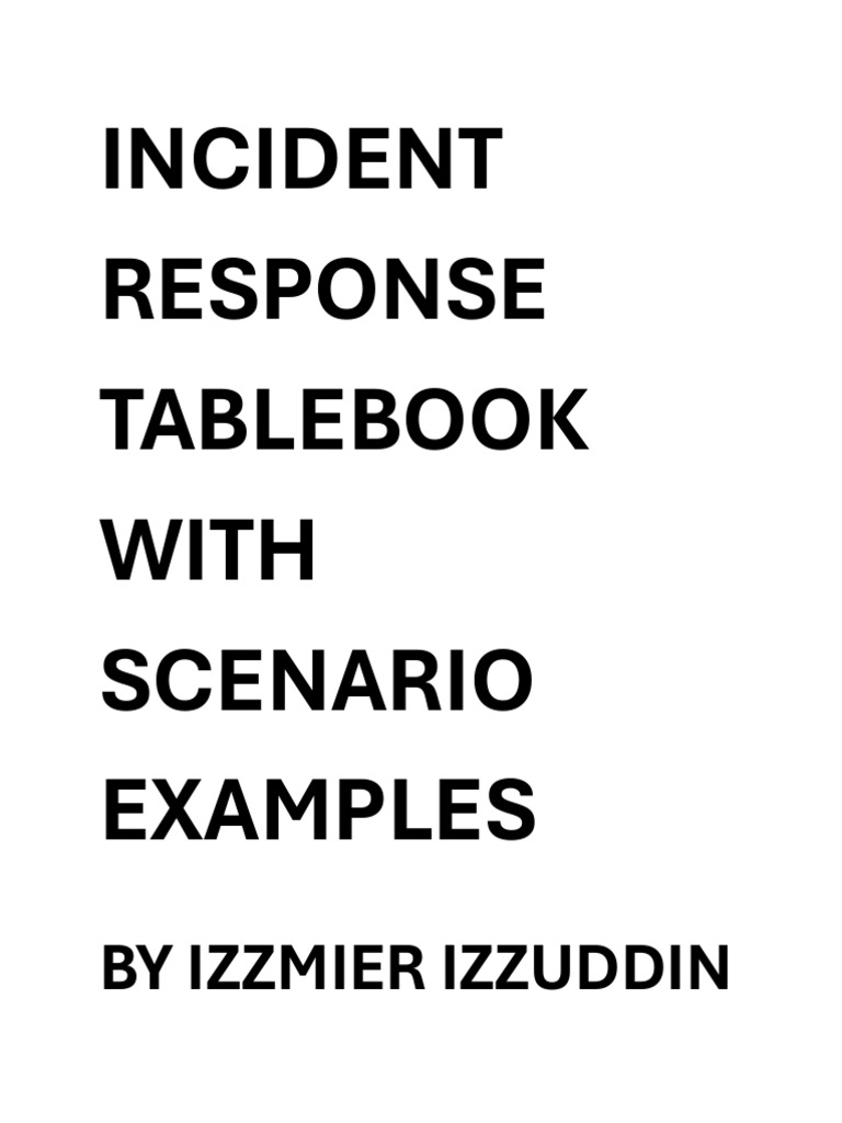 Incident Response Scenarios Guide | PDF | Phishing | Malware