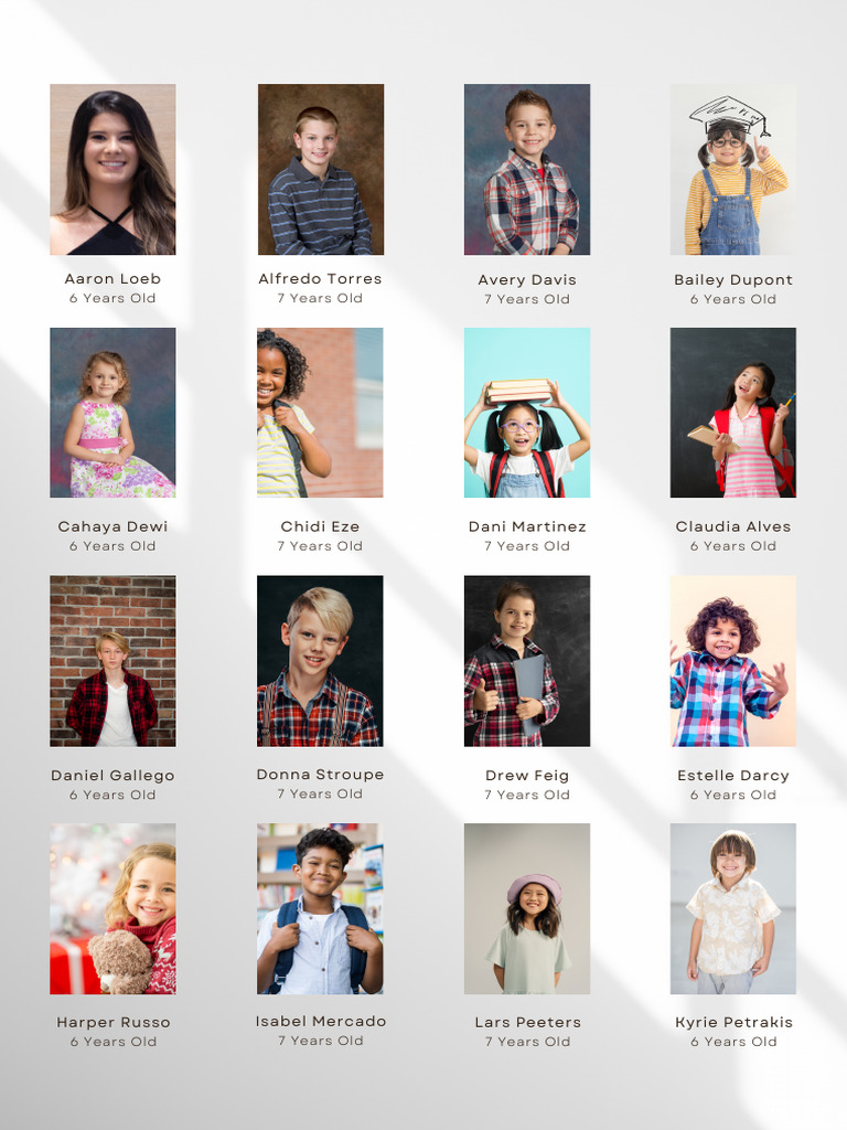 List of Children by Age Group | PDF