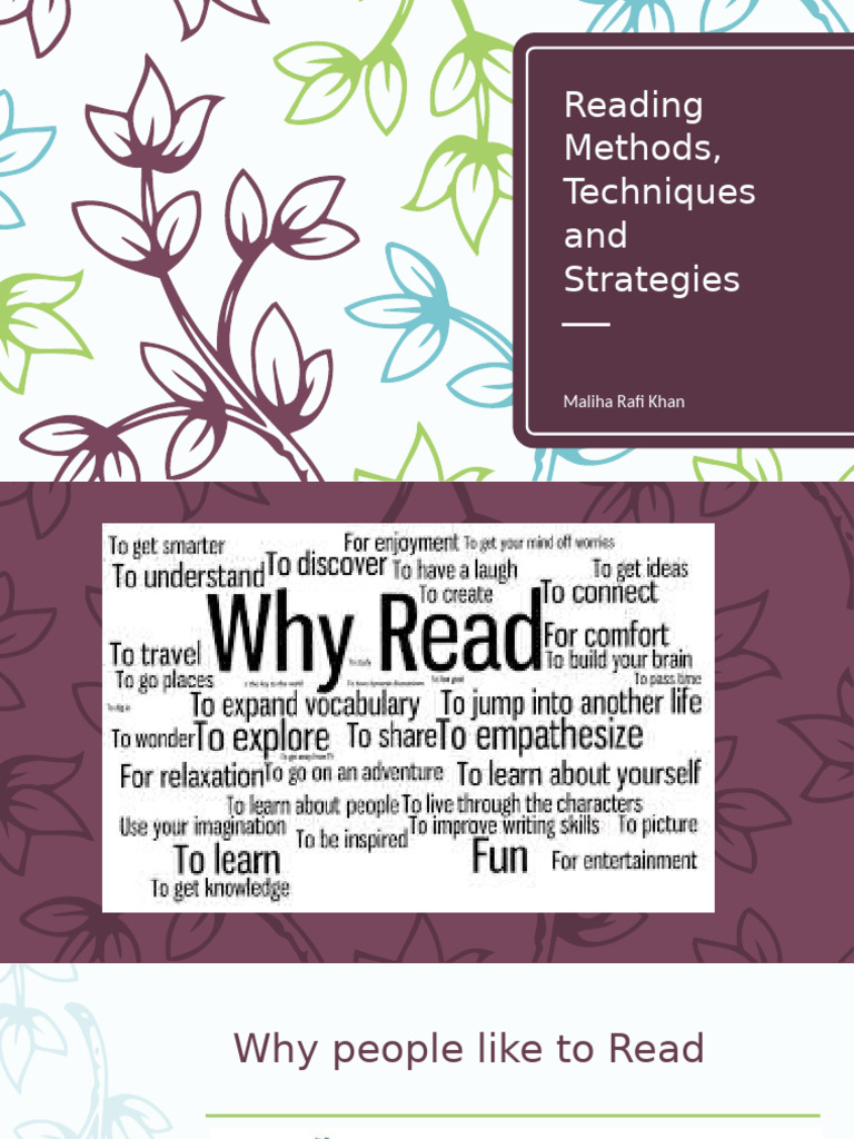 Reading Methods, Techniques and Strategies | PDF | Speed Reading