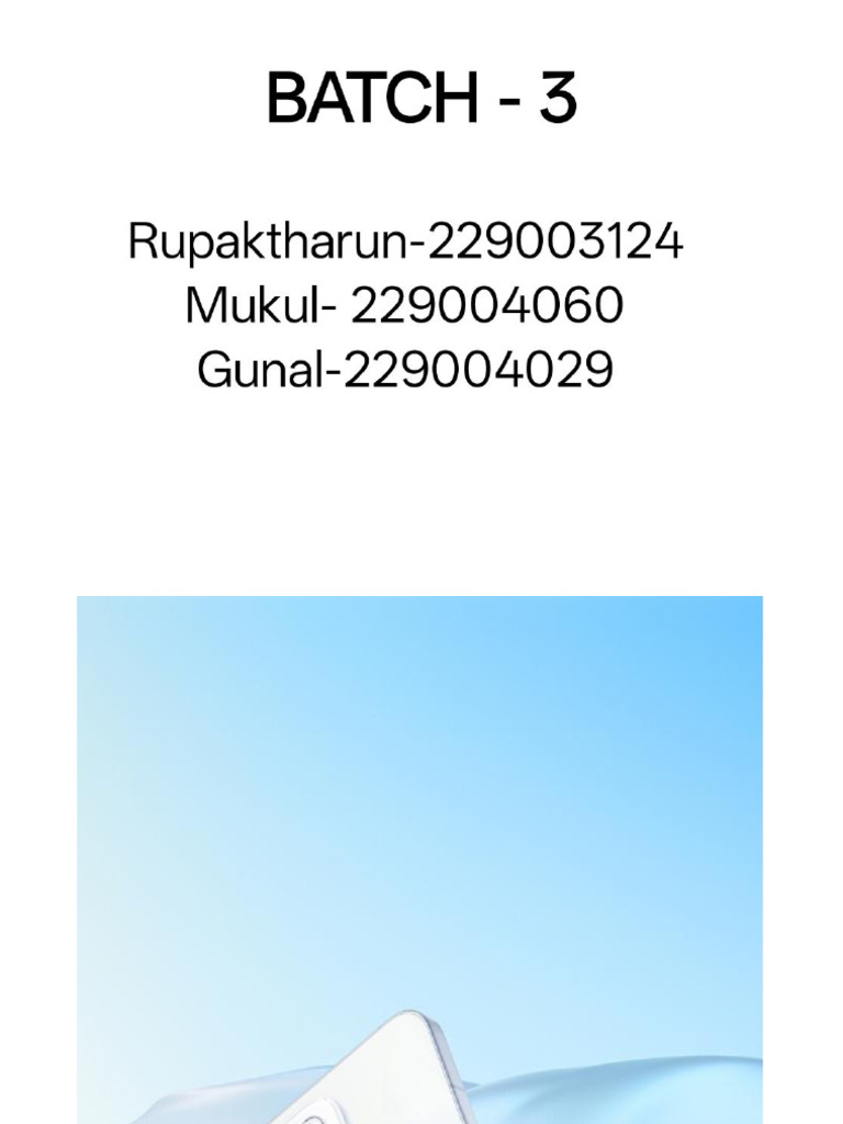 Ied Assignment Batch No 3 | PDF