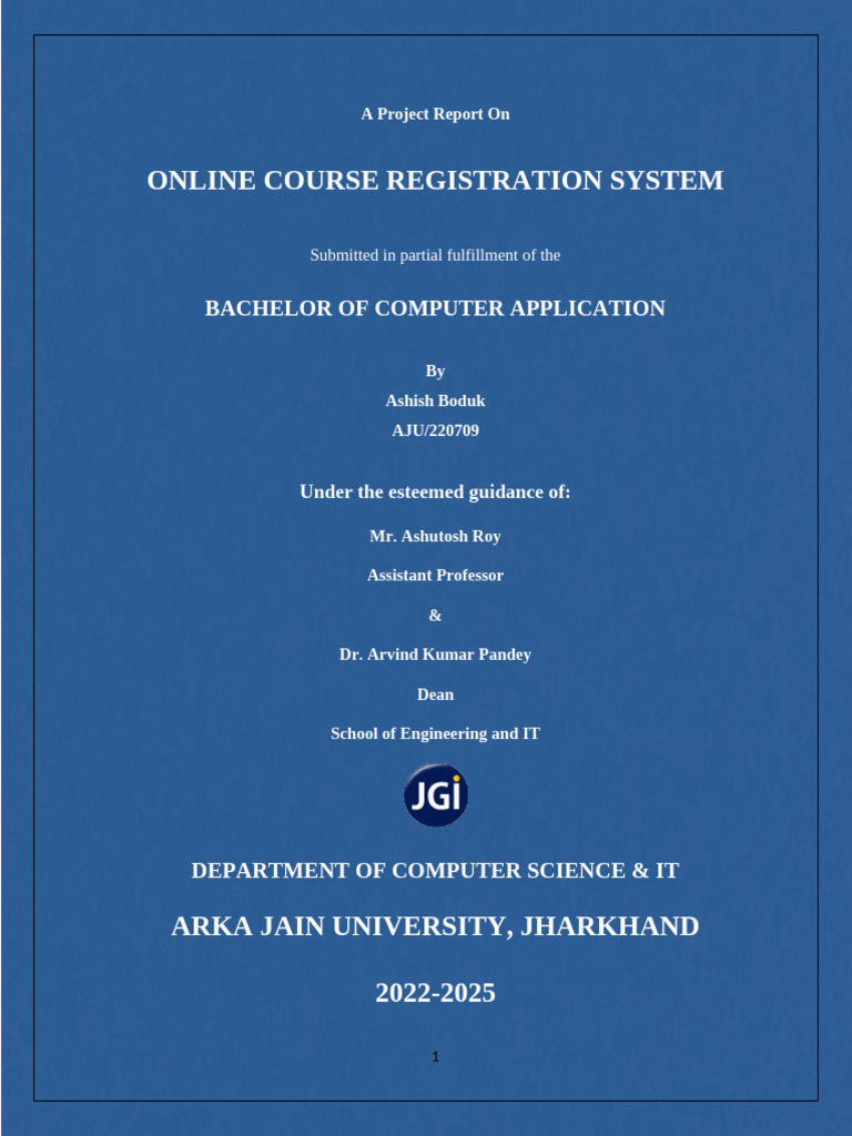 Ashish Final Year Project-1 | PDF | My Sql | Databases