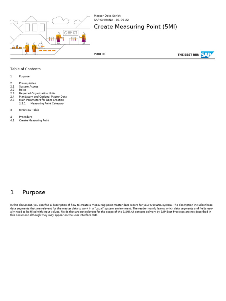 Create Measuring Point in SAP S/4HANA | PDF | Data | Scope (Computer ...