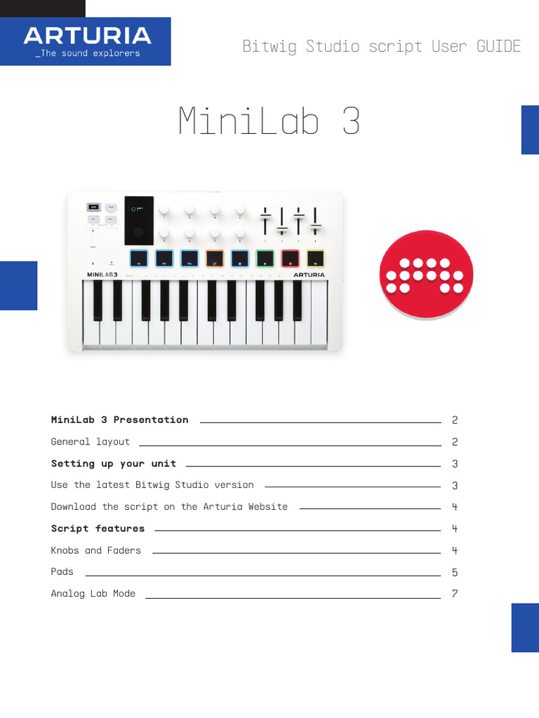 MiniLab 3 Bitwig Studio Daw Integration Guide 1 0 en | PDF | System  Software | Computing