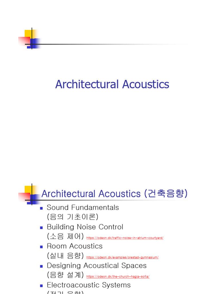 Architectural Acoustics Explained | PDF | Decibel | Sound