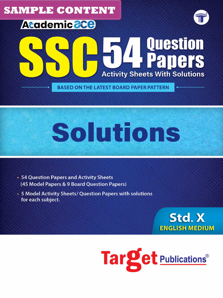 SSC Exam Prep: 54 Question Papers | PDF | Chemistry | Word