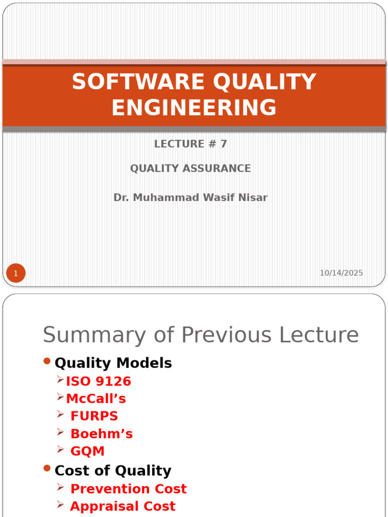 Software Quality Assurance Techniques | PDF | Software Testing | Fault ...