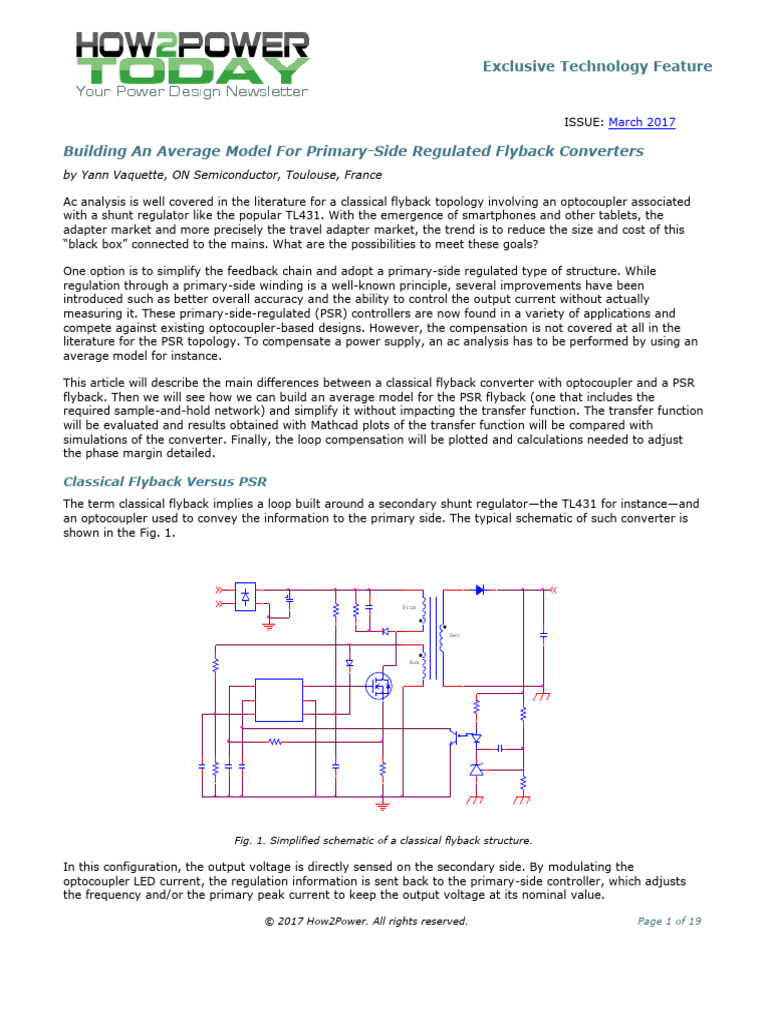 PSR Flyback Converter Modeling Guide | PDF | Rectifier | Transformer