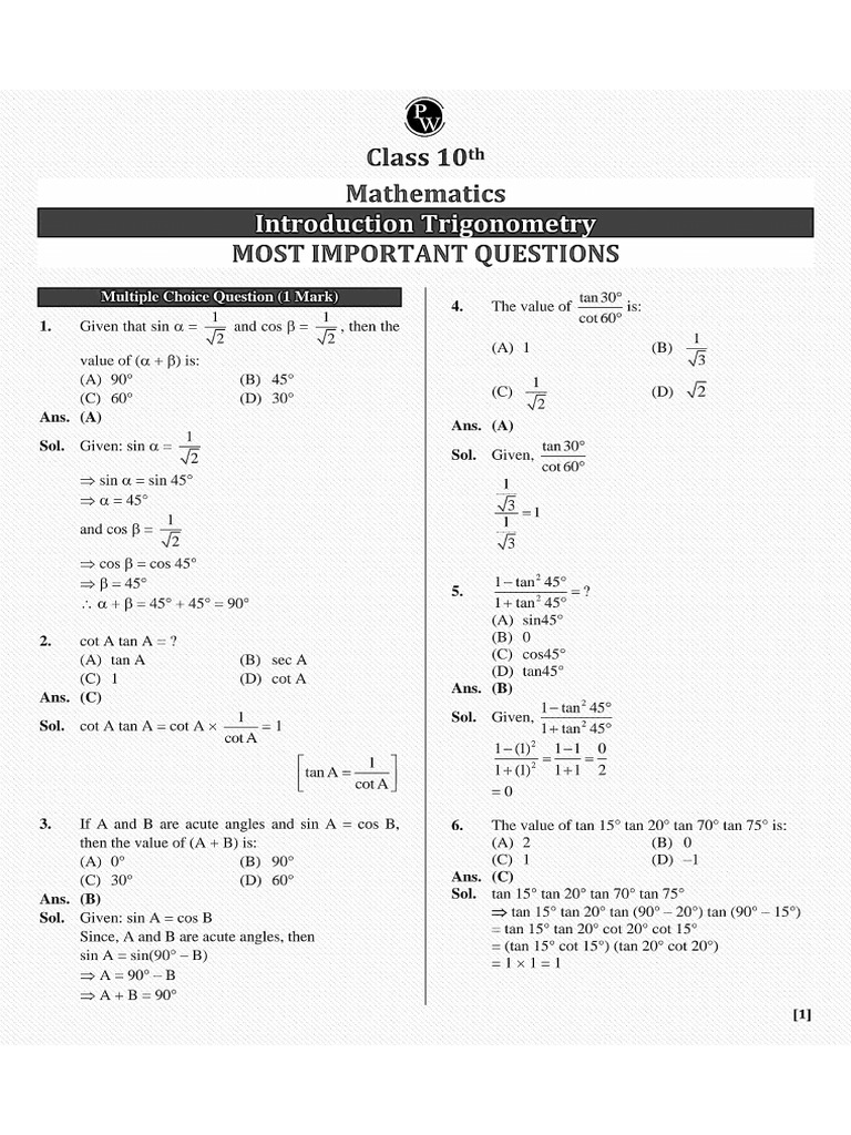 Ch-8 Introduction To Trigonometry | PDF