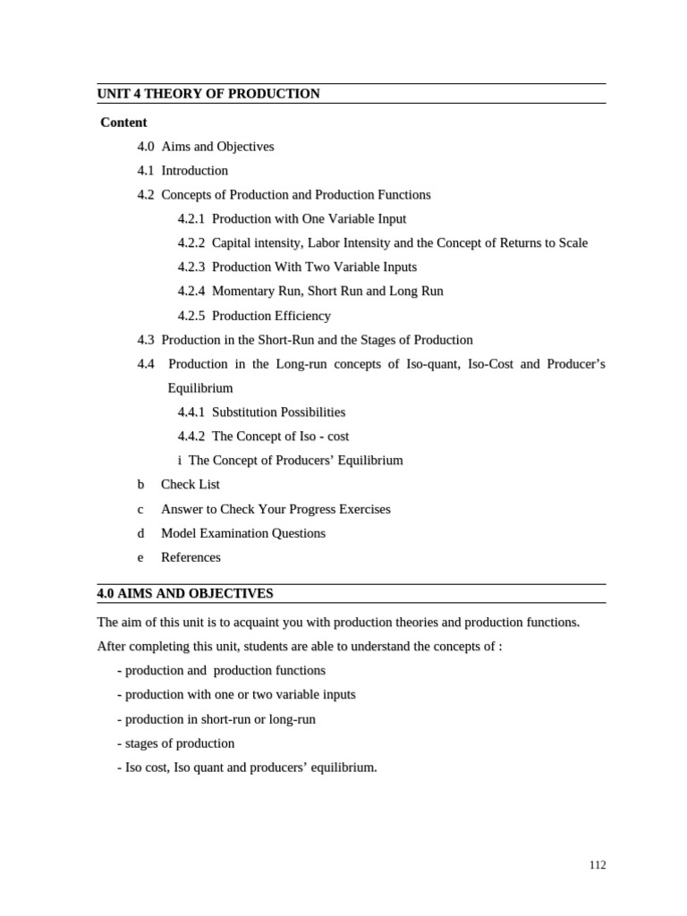 Theory of Production Concepts Explained | PDF | Production Function ...