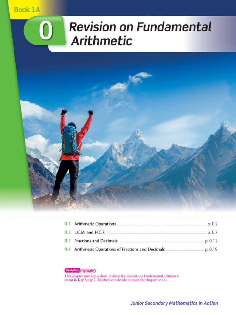 Junior Secondary Mathematics in Action 1A - United Prime (2020) | PDF