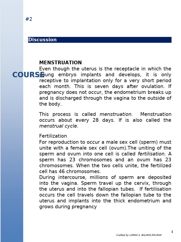 Physiology of Menstruation 2 | PDF | Menstrual Cycle | Luteinizing Hormone