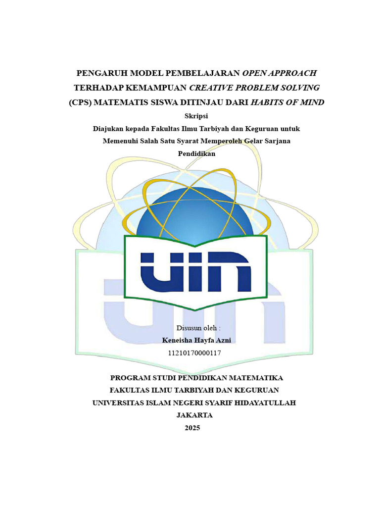 Pengaruh Open Approach pada CPS Siswa | PDF