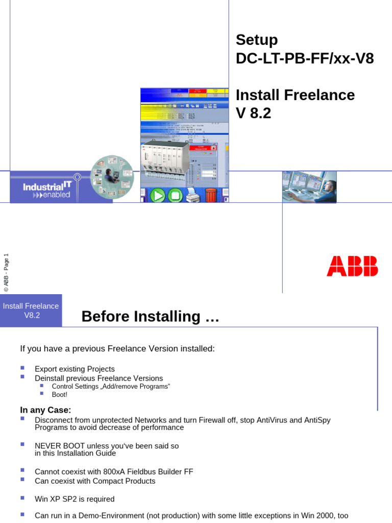Installing Freelance V8.2 Guide | PDF | Computer Science | Computer ...