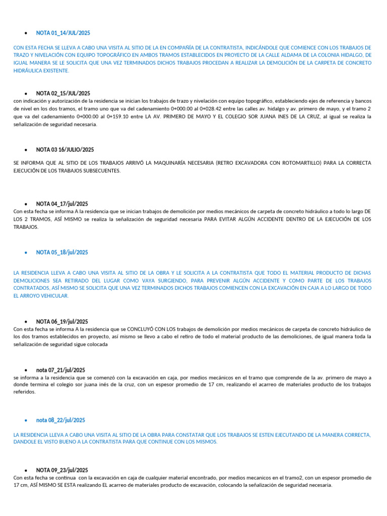 Bitacora RP 05 2025 Ultima | PDF