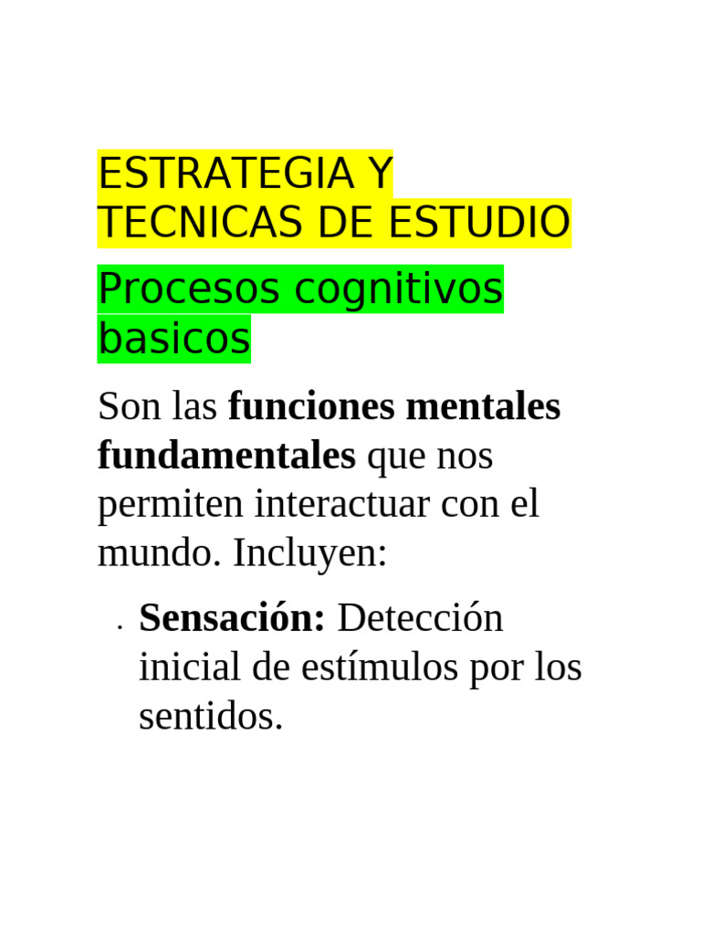 Estrategias y Técnicas de Estudio Efectivas | PDF | Habilidades de ...