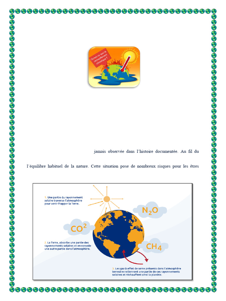 Causes et conséquences du réchauffement climatique | PDF | Changement ...