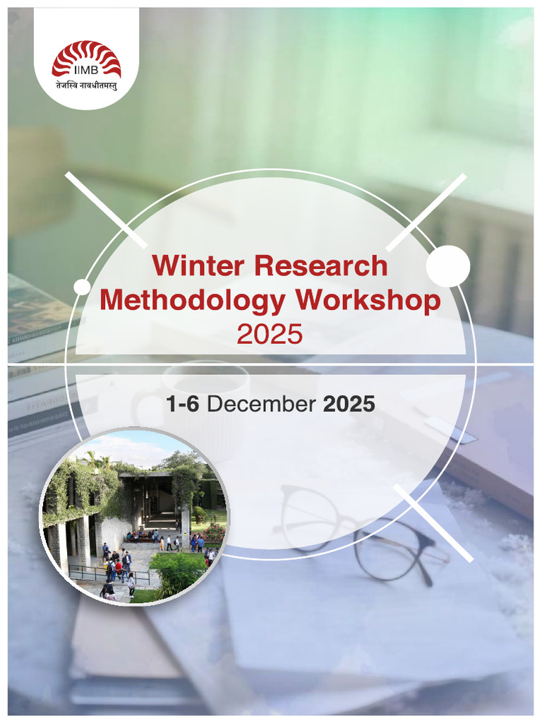 IIMB Winter Research Workshop 2025 | PDF