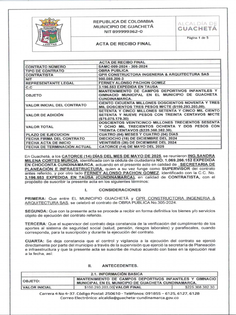 Acta Final 305-202420250929 | PDF