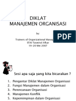 Diklat Manajemen Organisasi PDF
