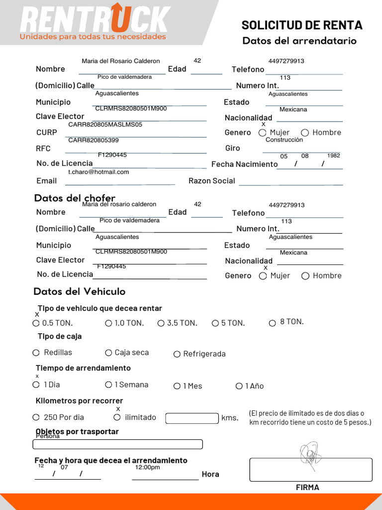 Solicitud RT 2 | PDF