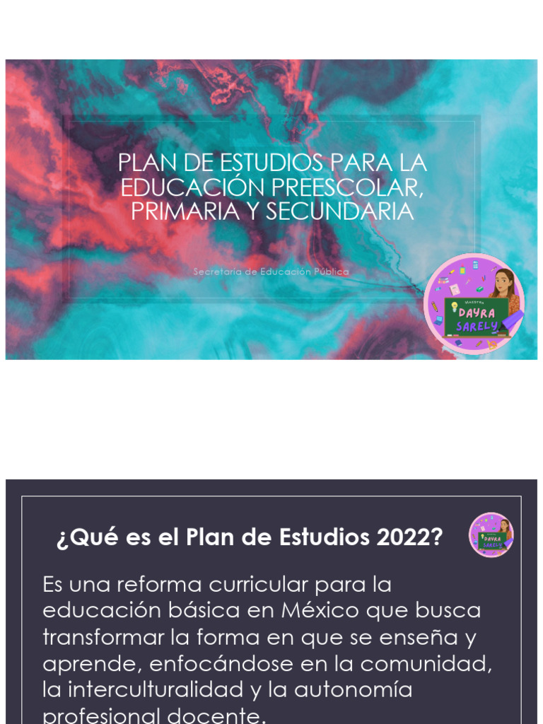 Plan de Estudios 2022: Educación Básica en México | PDF | Plan de ...