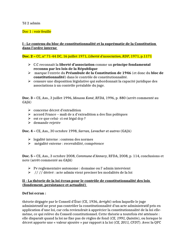 Contrôle de constitutionnalité en France | PDF | Constitution ...