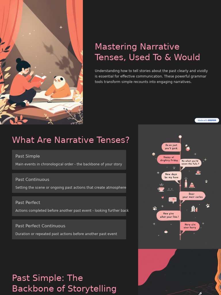 Mastering Narrative Tenses Used To and Would | PDF | Narrative ...