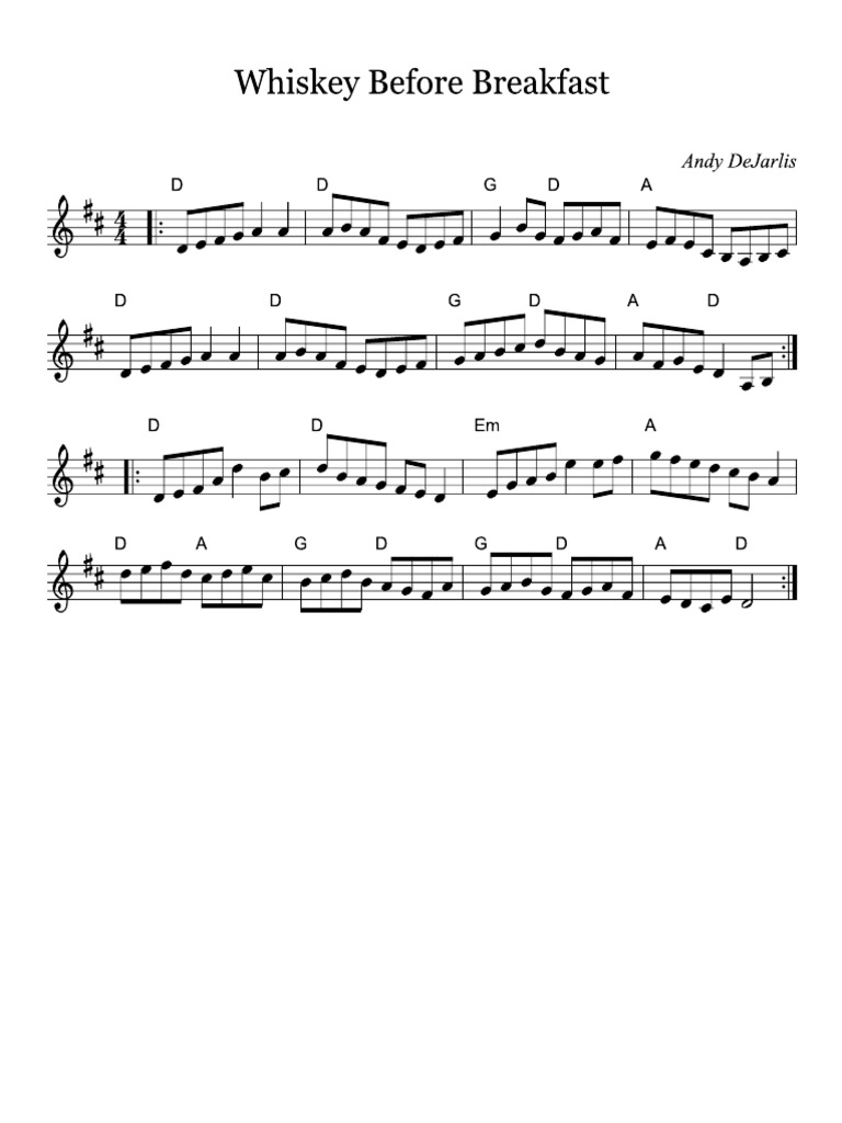 Whiskey Before Breakfast - Sheet Music | PDF