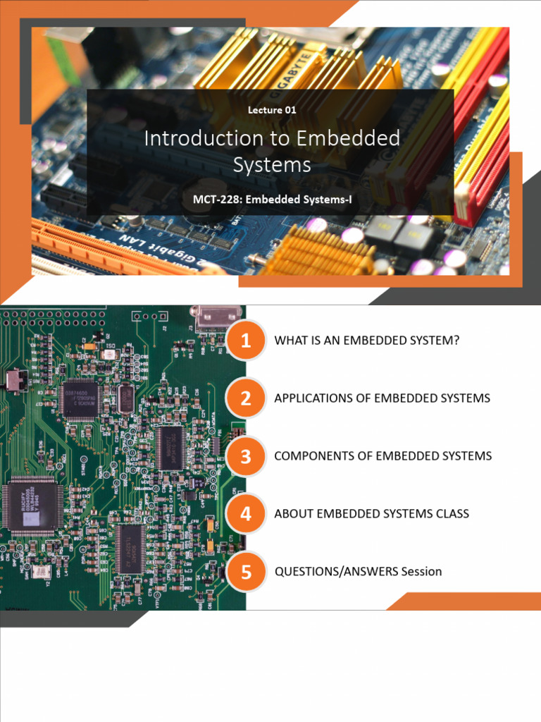 MCT-228 (Spring-2023) Lec 1 - Intro. To Embedded Systems | PDF ...